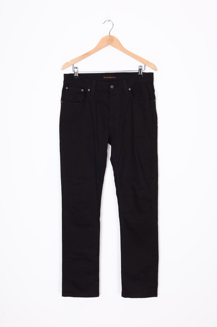 Nudie Jeans co Mens Black Jeans Size 34