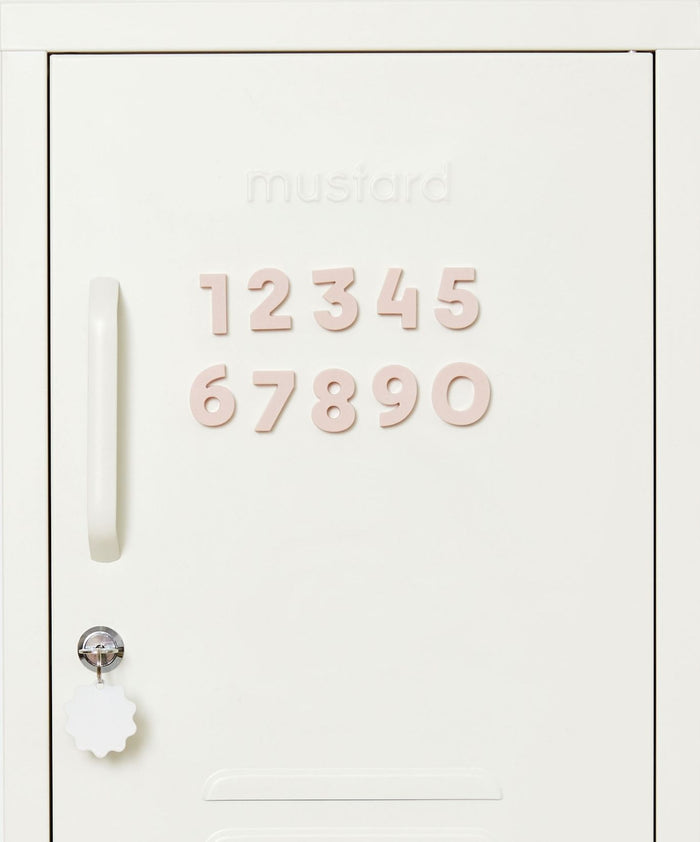 Number Magnets in Blush by Wordbits