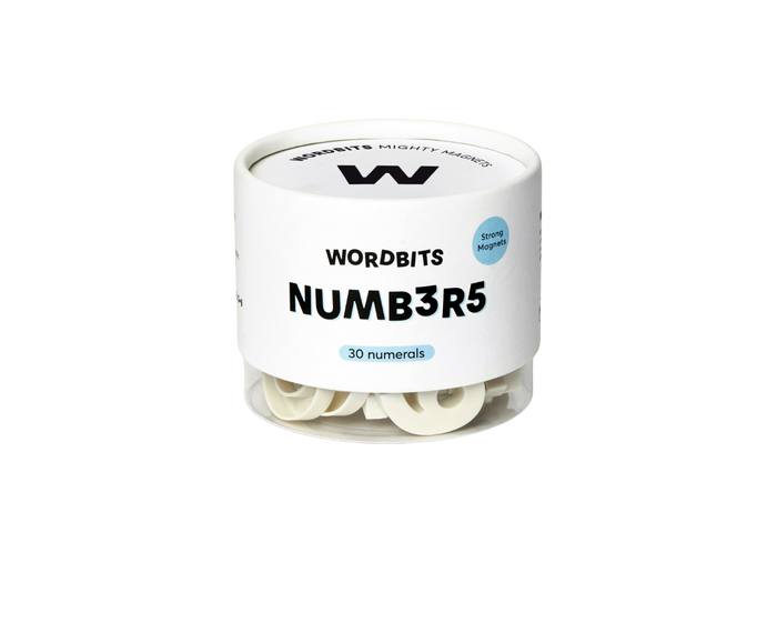 Number Magnets in Bone by Wordbits