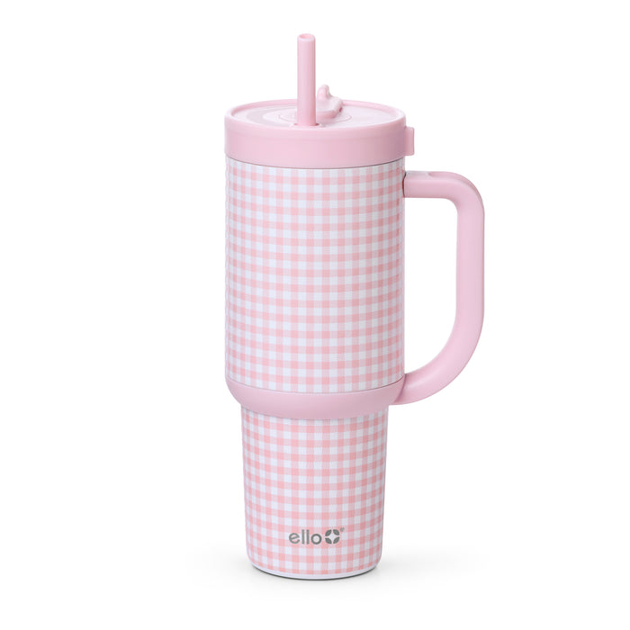 Pink Gingham / 30oz