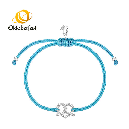 Oktoberfest-Textilarmband blau