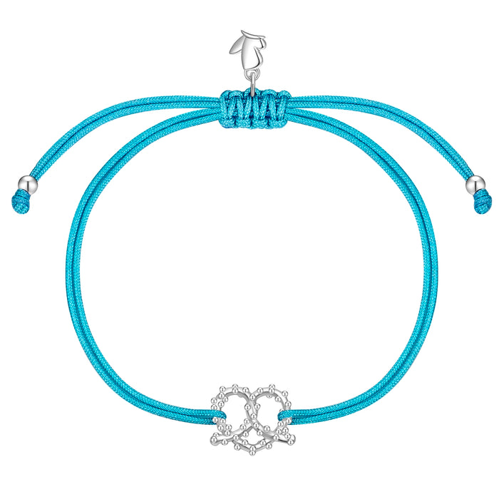 Oktoberfest-Textilarmband blau