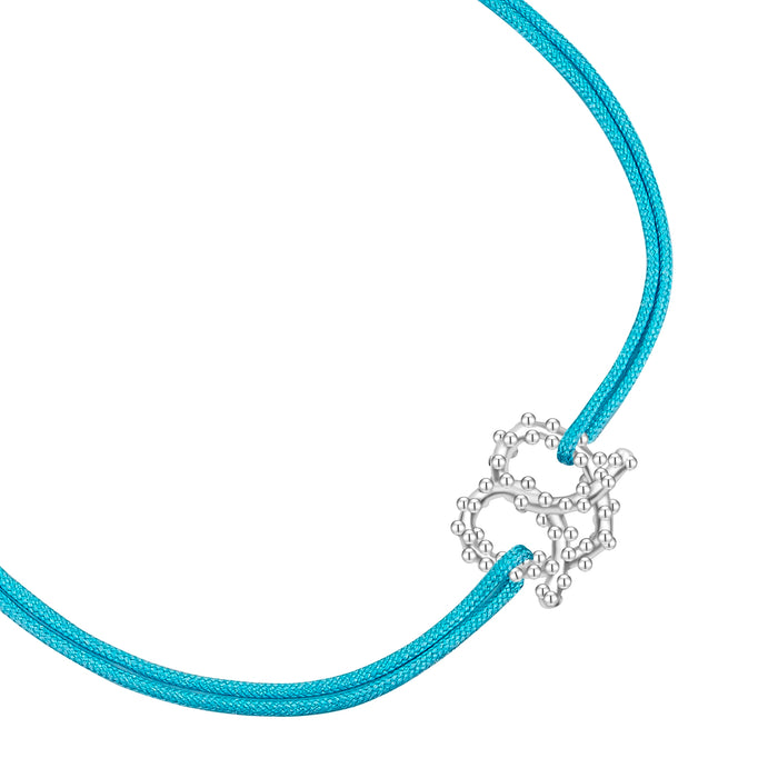 Oktoberfest-Textilarmband blau