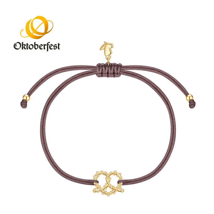 Oktoberfest-Textilarmband braun