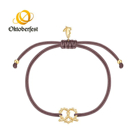 Oktoberfest-Textilarmband braun