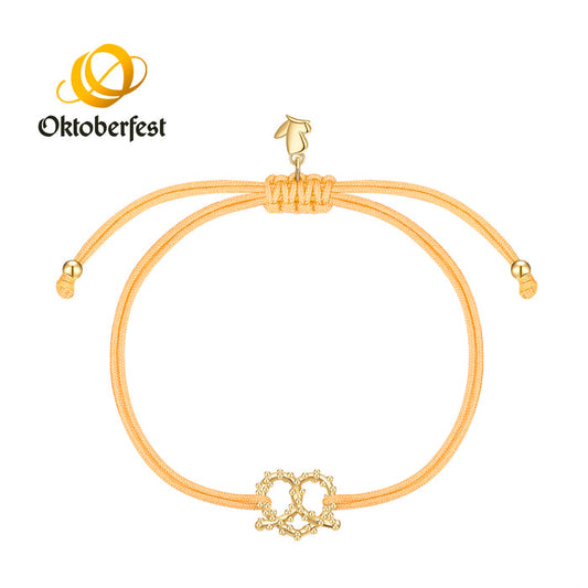 Oktoberfest-Textilarmband buttergelb