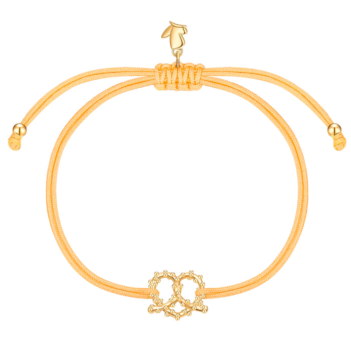 Oktoberfest-Textilarmband buttergelb