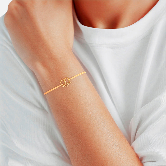 Oktoberfest-Textilarmband buttergelb
