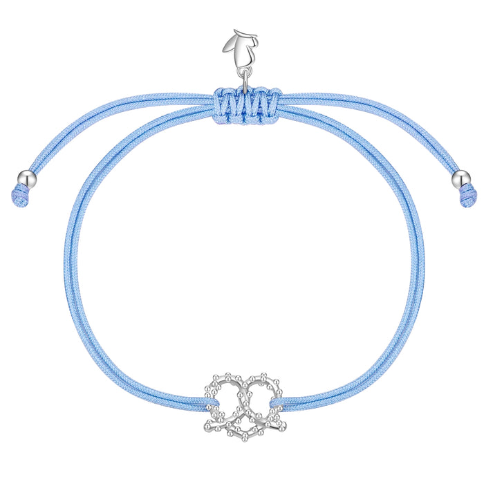 Oktoberfest-Textilarmband hellblau