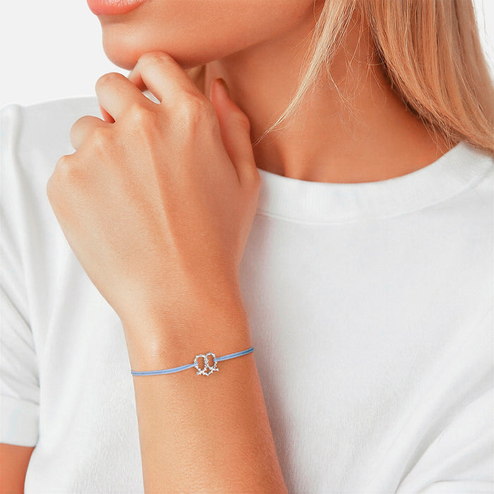 Oktoberfest-Textilarmband hellblau