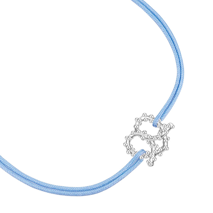 Oktoberfest-Textilarmband hellblau