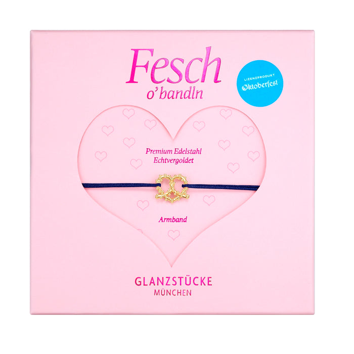 Oktoberfest-Textilarmband marineblau