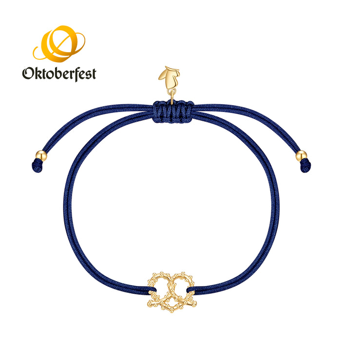 Oktoberfest-Textilarmband marineblau
