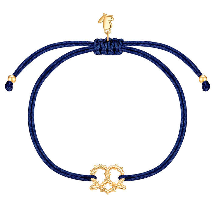 Oktoberfest-Textilarmband marineblau