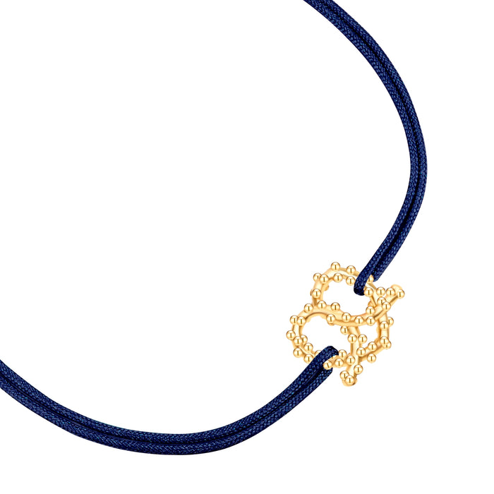 Oktoberfest-Textilarmband marineblau