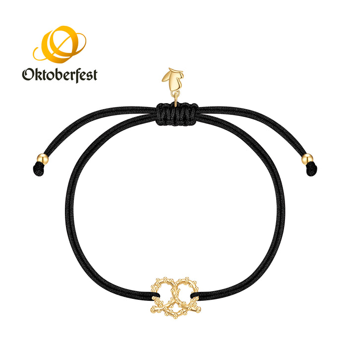 Oktoberfest-Textilarmband schwarz