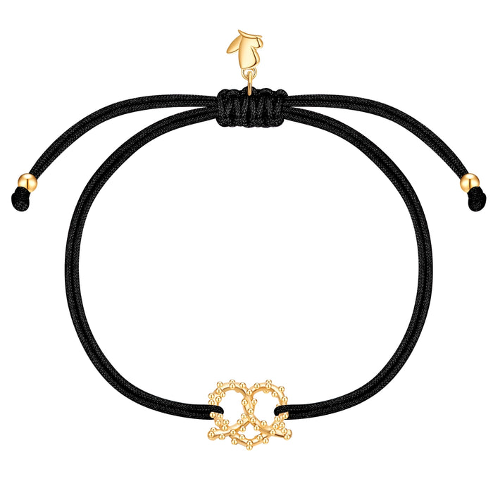 Oktoberfest-Textilarmband schwarz