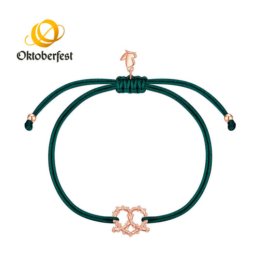 Oktoberfest-Textilarmband waldgrün