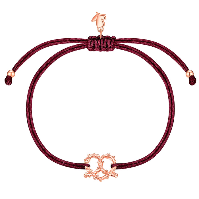 Oktoberfest-Textilarmband weinrot
