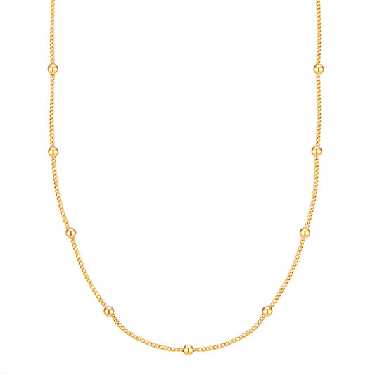 Panzerkette mit Kugeln gold