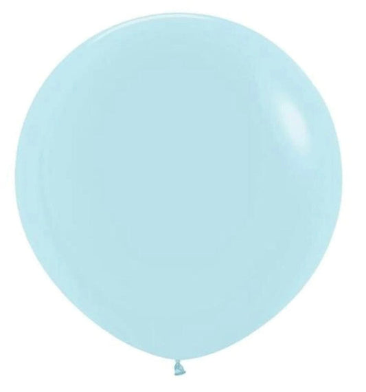 Havin a Party Balloons Pastel Matte Blue Jumbo Balloon 36"