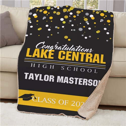Personalized Congratulations Class Sherpa Throw
