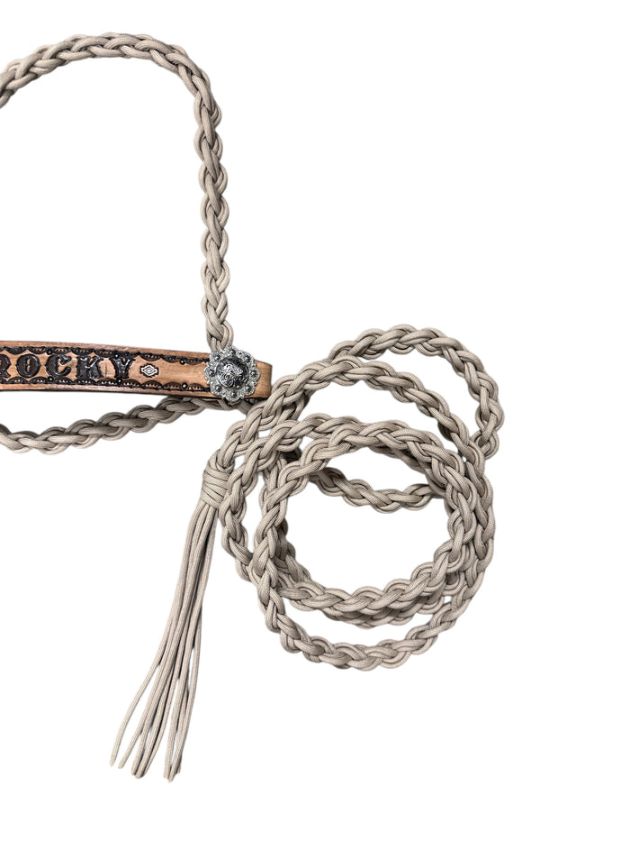 Personalized cow halter large cow or mini cow size desert sand