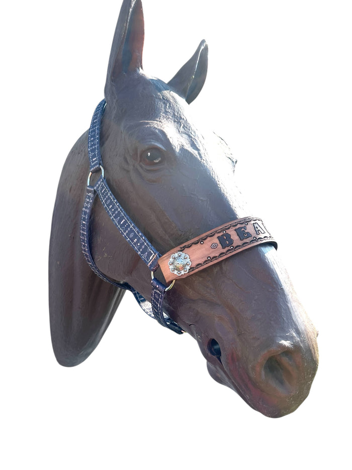 PERSONALIZED horse halter western