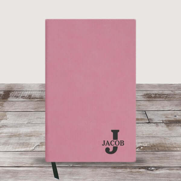 Personalized Monogram Initial And Name Leather Journal