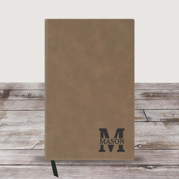 Personalized Monogram Initial And Name Leather Journal