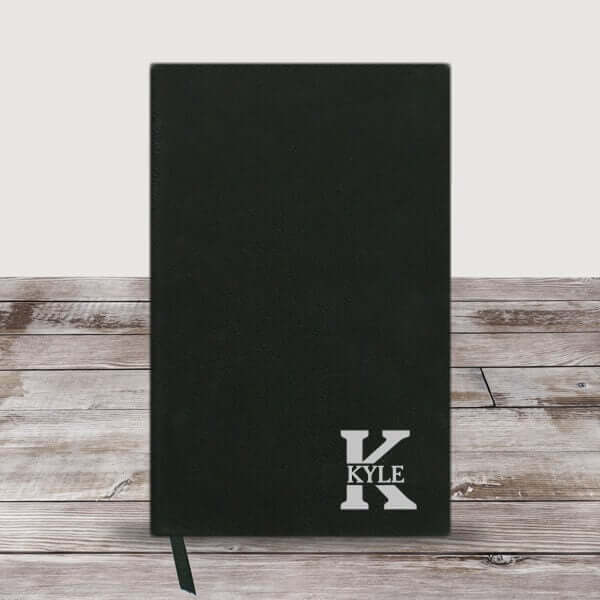 Personalized Monogram Initial And Name Leather Journal