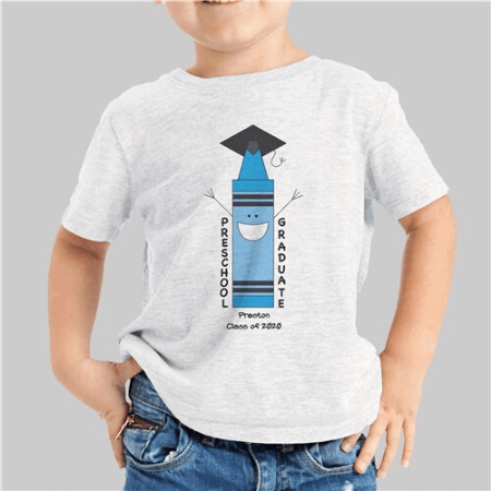 Personalized Preschool Blue Graduation T-Shirt