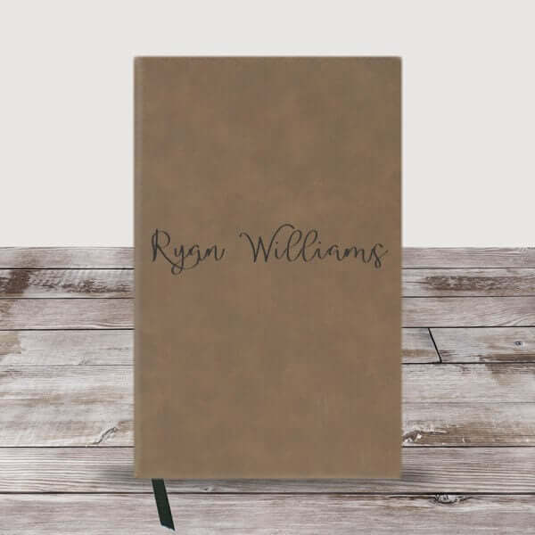 Personalized Script Name Leather Journal