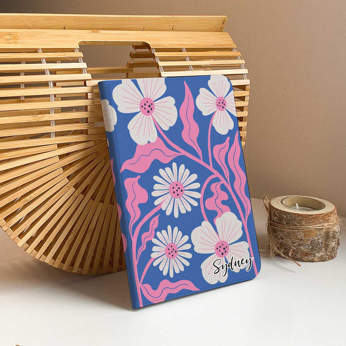 Petal Wave iPad Case - Blue