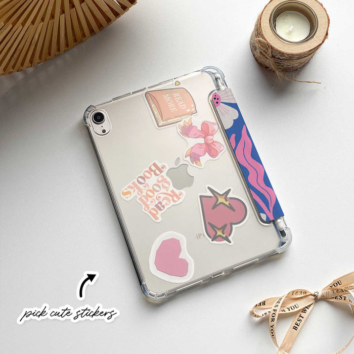 Petal Wave iPad Case - Blue