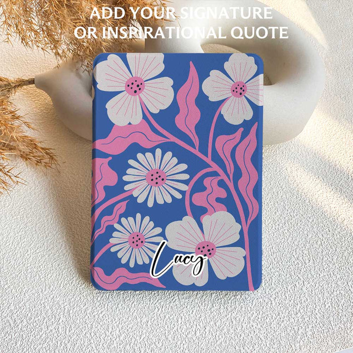 Petal Wave | Kindle Case - Blue