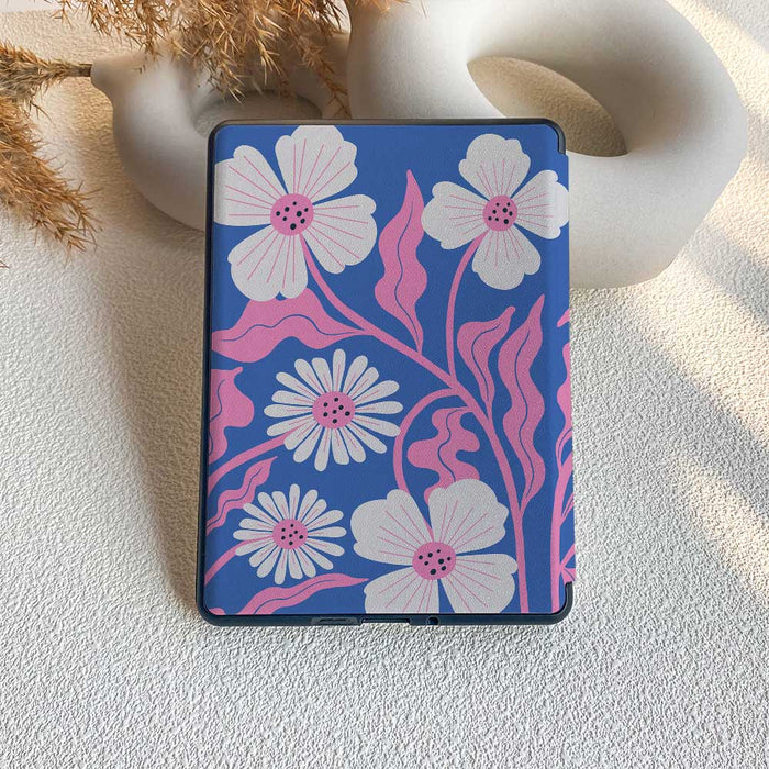 Petal Wave | Kindle Case - Blue