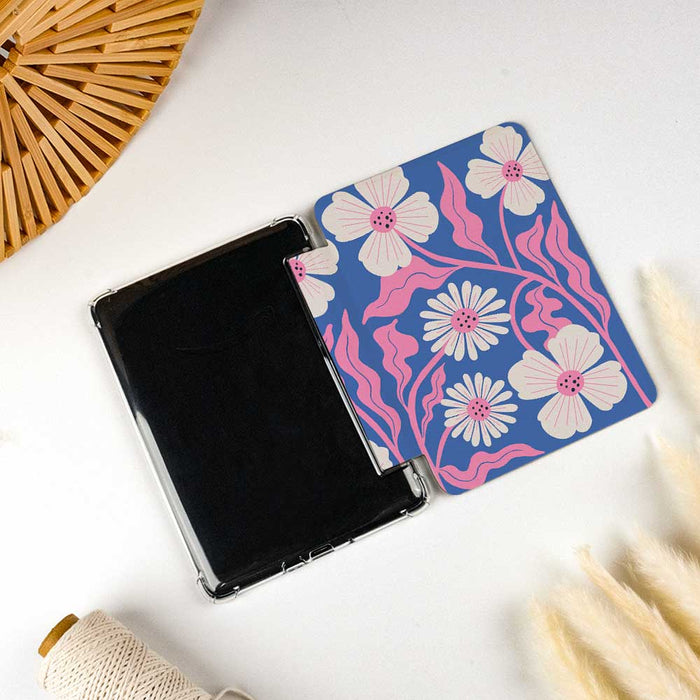 Petal Wave | Kindle Case - Blue