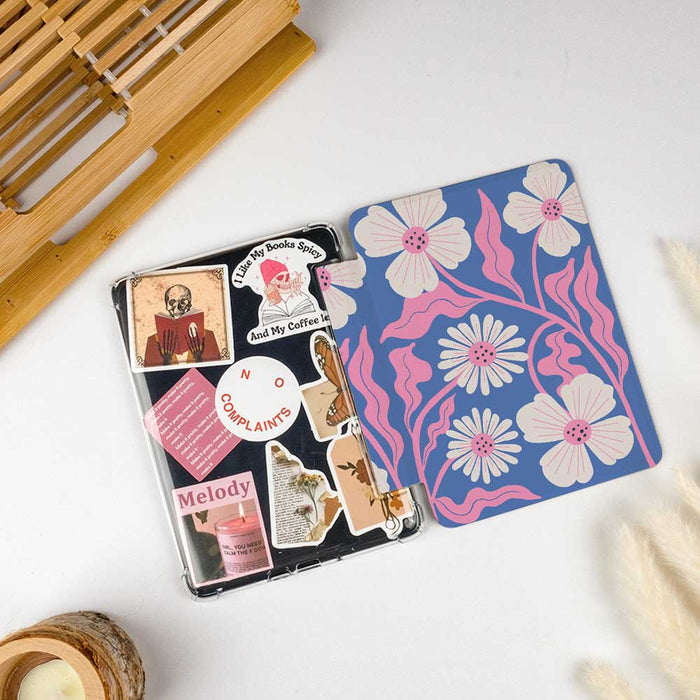 Petal Wave | Kindle Case - Blue