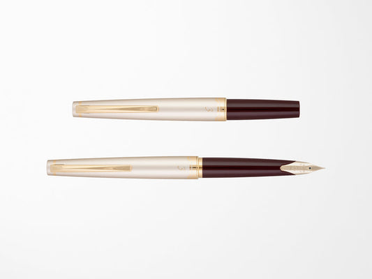 Pilot E95S Fountain Pen - Burgundy & Ivory