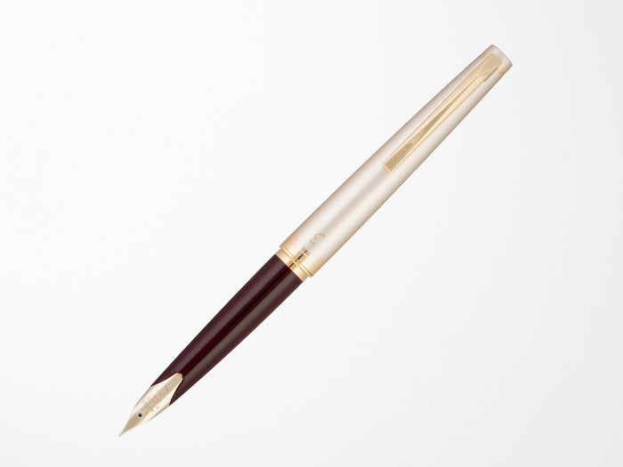 Pilot E95S Fountain Pen - Burgundy & Ivory