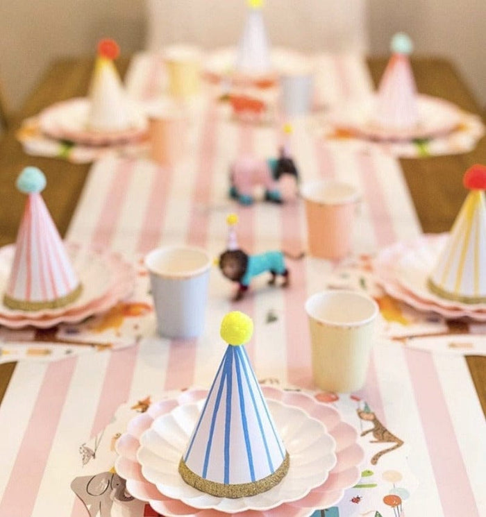 Hester & Cook Party Pink Stripe Table Runner