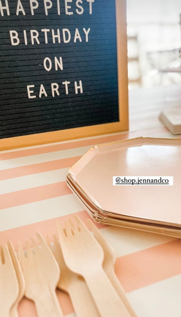 Hester & Cook Party Pink Stripe Table Runner