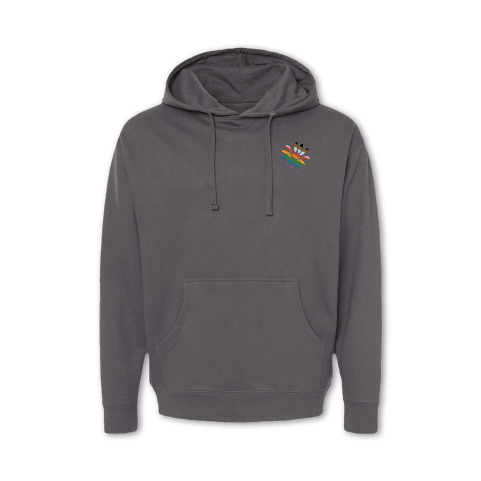 Pride Outside Hoodie - Charcoal Midlayer Rush Order Tees