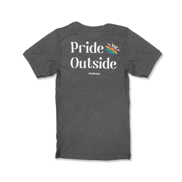 Pride Outside Tee - Heathered Charcoal Tees Rush Order Tees