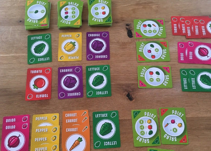 Punktesalat - Spielbeispiel (mit der englischen Ausgabe)