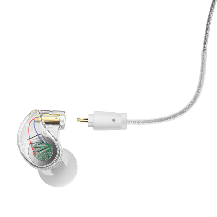 Image of Clear M6 PRO Noise-Isolating Musician’s In-Ear Monitor with clear cable.