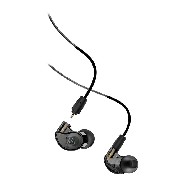 Image of Black M6 PRO Noise-Isolating Musician’s In-Ear Monitor and black cable