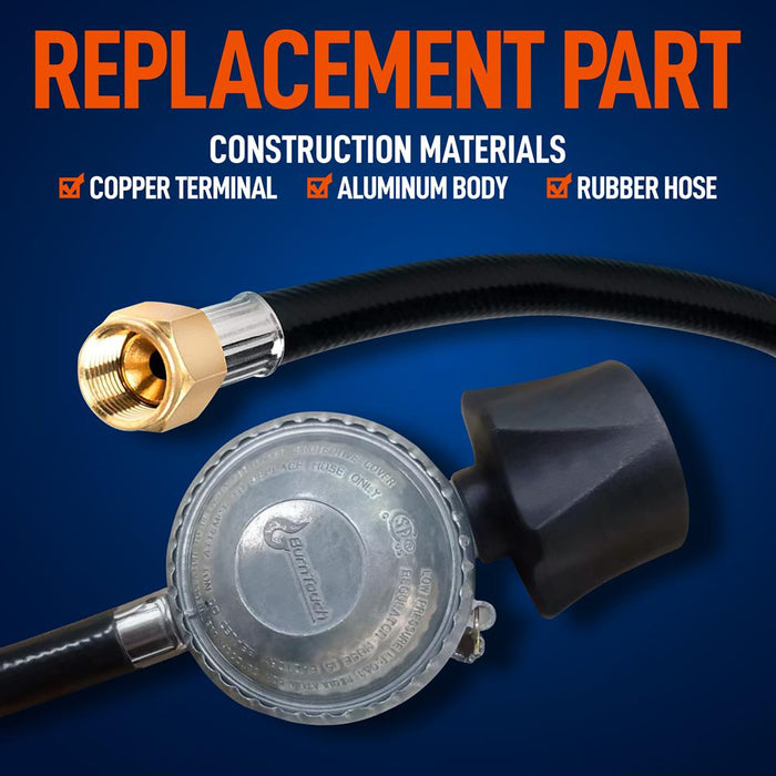 Replacement Hose And Regulator - Works With Nutrichef Model Number: Ncpizovn