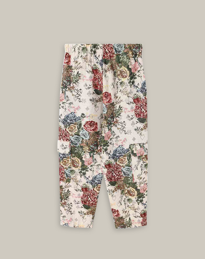 Riley Rose Red Jacquard Pants